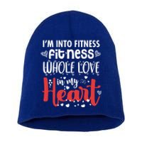 Im Into Fitness Fitness Whole Love In My Heart Valentine Gift Short Acrylic Beanie