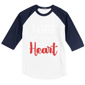 Im Into Fitness Fitness Whole Love In My Heart Valentine Gift Baseball Sleeve Shirt