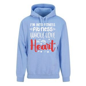 Im Into Fitness Fitness Whole Love In My Heart Valentine Gift Unisex Surf Hoodie