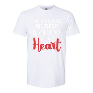 Im Into Fitness Fitness Whole Love In My Heart Valentine Gift Softstyle CVC T-Shirt