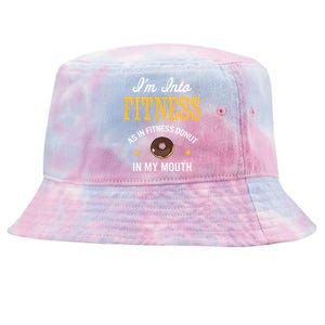 Im Into Fitness Funny Chocolate Glazed Donut Lover Great Gift Tie-Dyed Bucket Hat