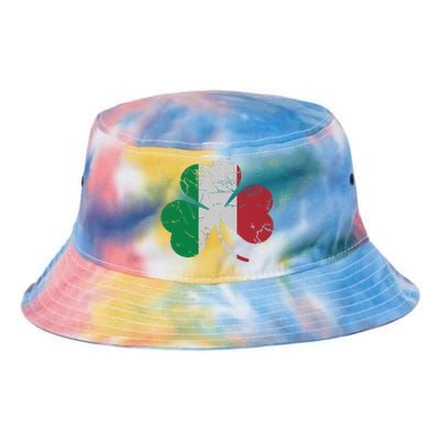 Irish Italian Flag Shamrock St Patricks Day Italy Men Women Tie Dye Newport Bucket Hat