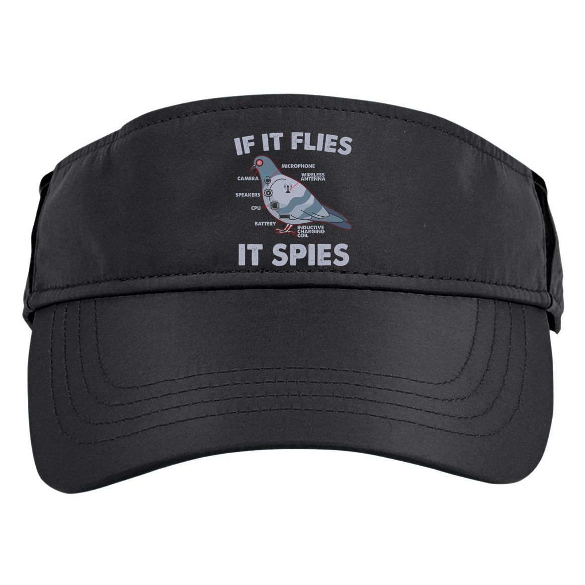 If It Flies It Spies Adult Drive Performance Visor