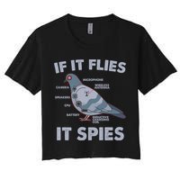 If It Flies It Spies Crop Top