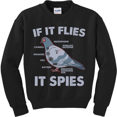 If It Flies It Spies Kids Sweatshirt