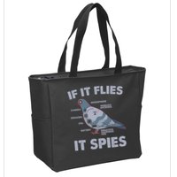 If It Flies It Spies Zip Tote Bag