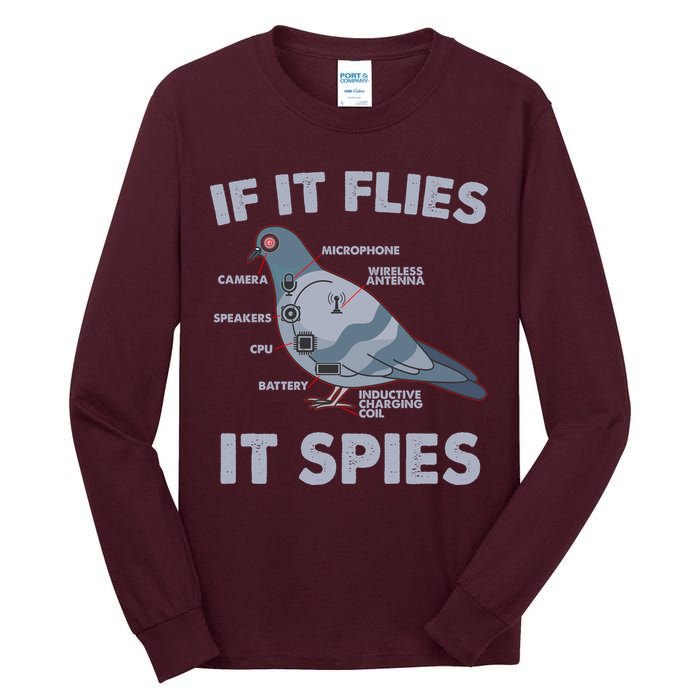 If It Flies It Spies Tall Long Sleeve T-Shirt