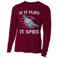 If It Flies It Spies Cooling Performance Long Sleeve Crew