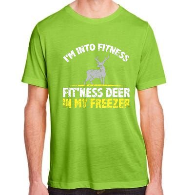 IM Into Fitness Fitting This Deer In My Freezer Funny Adult ChromaSoft Performance T-Shirt