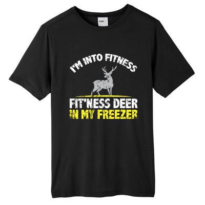 IM Into Fitness Fitting This Deer In My Freezer Funny Tall Fusion ChromaSoft Performance T-Shirt