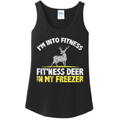 IM Into Fitness Fitting This Deer In My Freezer Funny Ladies Essential Tank