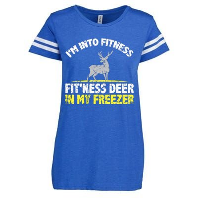 IM Into Fitness Fitting This Deer In My Freezer Funny Enza Ladies Jersey Football T-Shirt