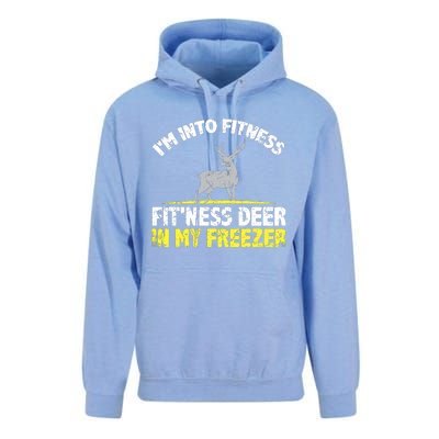 IM Into Fitness Fitting This Deer In My Freezer Funny Unisex Surf Hoodie