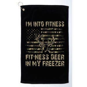 IM Into Fitness FitNess Deer In My Freezer Deer Hunting Platinum Collection Golf Towel