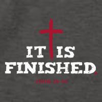 It Is Finished Inspirational Religious Christian Vector Backpack