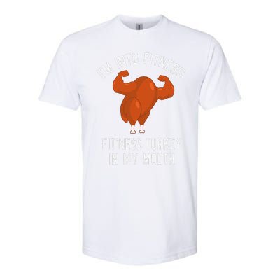 IM Into Fitness Turkey In My Mouth Funny Christmas Gift Softstyle® CVC T-Shirt