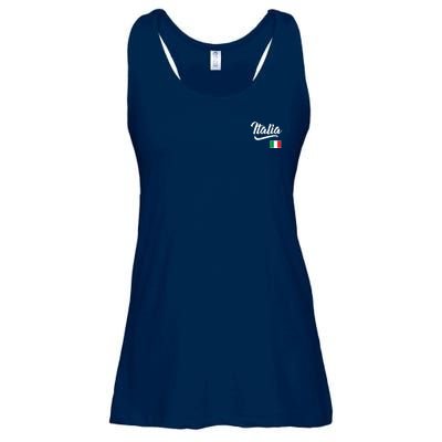 Italia Italian Flag Italy Italiano Family Heritage Men Women Ladies Essential Flowy Tank