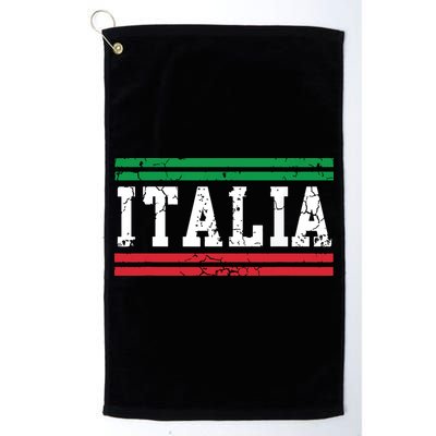 Italia Italian Flag Italy Vintage Distressed Men Women Kids Golf Towel