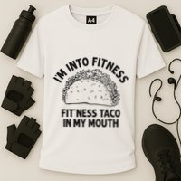 Im Into Fitness Taco In My Mouth Funny Taco Cooling Performance Crew T-Shirt
