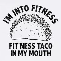 Im Into Fitness Taco In My Mouth Funny Taco Cooling Performance Crew T-Shirt