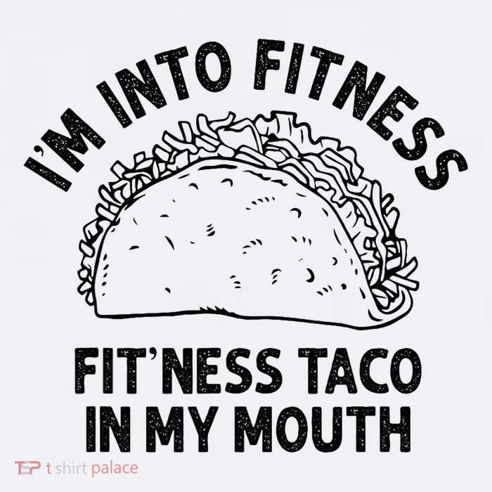 Im Into Fitness Taco In My Mouth Funny Taco Cooling Performance Long Sleeve Crew