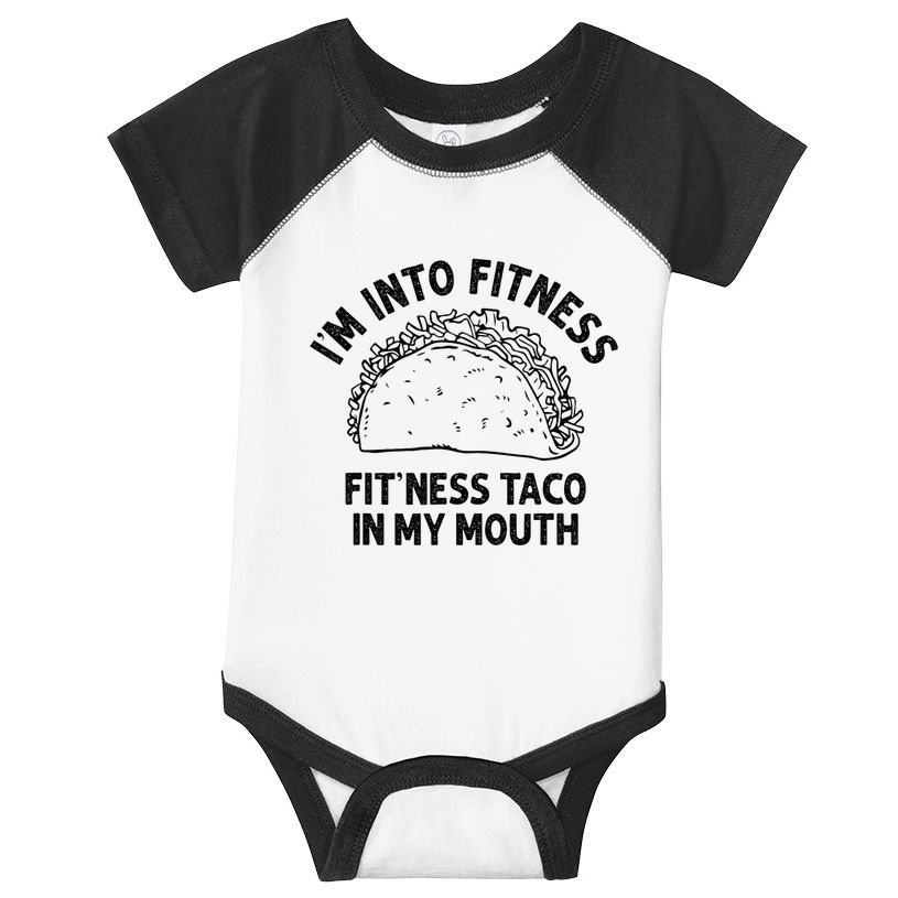 Im Into Fitness Taco In My Mouth Funny Taco Infant Baby Jersey Bodysuit