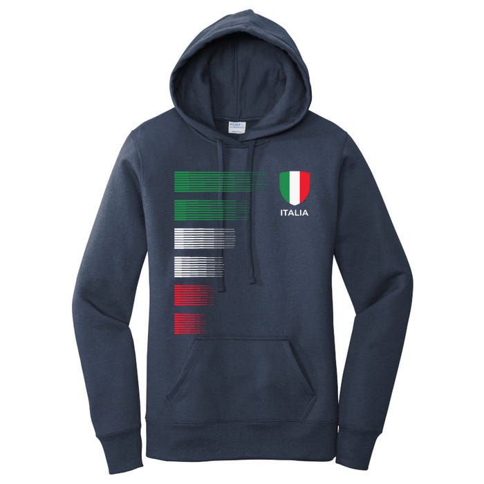 Italia Italy Flag Emblem Italian Pride Ancestry Heritage Women's Pullover Hoodie