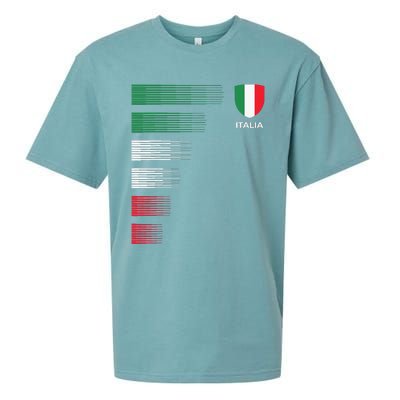 Italia Italy Flag Emblem Italian Pride Ancestry Heritage Sueded Cloud Jersey T-Shirt