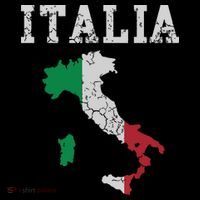 Italia Italy Flag Map Italian Italiano Family T-Shirt