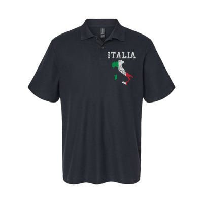 Italia Italy Flag Map Italian Italiano Family Softstyle Adult Sport Polo