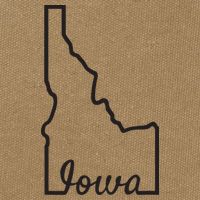 Idaho Iowa Funny Geography Mix Up Joke Idawa State Pride Cotton Canvas Backpack