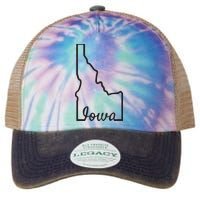 Idaho Iowa Funny Geography Mix Up Joke Idawa State Pride Legacy Tie Dye Trucker Hat