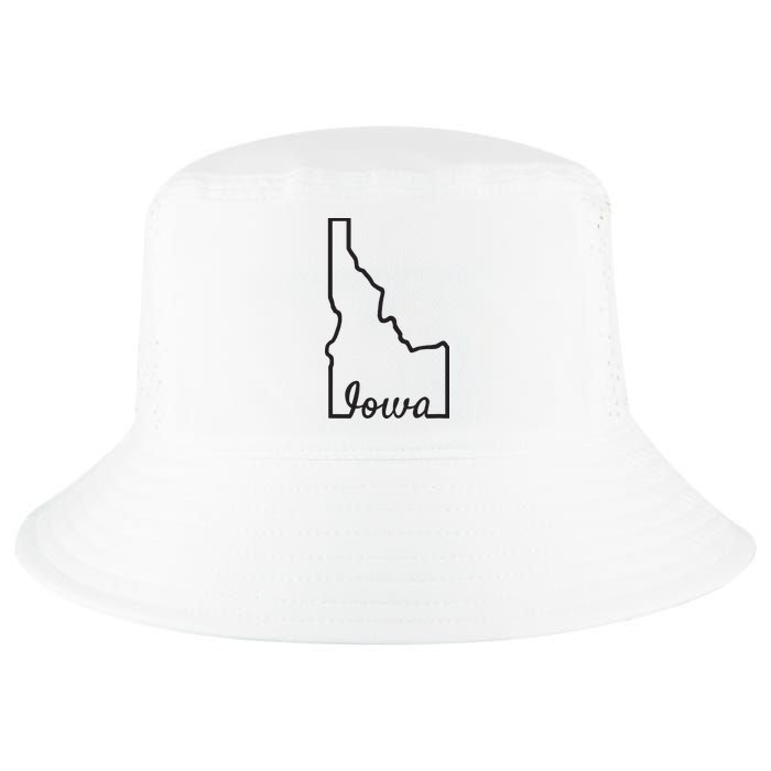 Idaho Iowa Funny Geography Mix Up Joke Idawa State Pride Cool Comfort Performance Bucket Hat