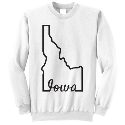 Idaho Iowa Funny Geography Mix Up Joke Idawa State Pride Sweatshirt