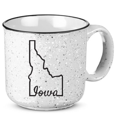 Idaho Iowa Funny Geography Mix Up Joke Idawa State Pride 15oz Campfire Ceramic Mug