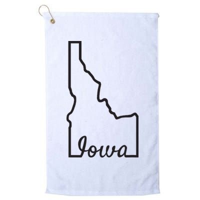 Idaho Iowa Funny Geography Mix Up Joke Idawa State Pride Golf Towel