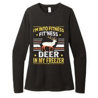 Im Into Fitness Deer Freezer Funny Dad Hunter Deer Hunting Womens CVC Long Sleeve Shirt