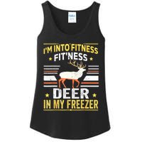 Im Into Fitness Deer Freezer Funny Dad Hunter Deer Hunting Ladies Essential Tank