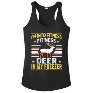 Im Into Fitness Deer Freezer Funny Dad Hunter Deer Hunting Ladies PosiCharge Competitor Racerback Tank