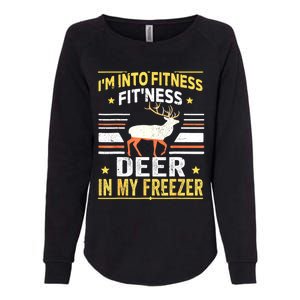 Im Into Fitness Deer Freezer Funny Dad Hunter Deer Hunting Womens California Wash Sweatshirt