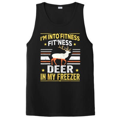 Im Into Fitness Deer Freezer Funny Dad Hunter Deer Hunting PosiCharge Competitor Tank