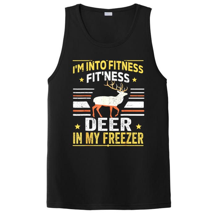 Im Into Fitness Deer Freezer Funny Dad Hunter Deer Hunting PosiCharge Competitor Tank