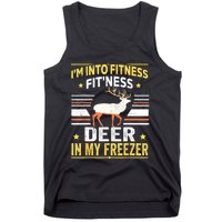 Im Into Fitness Deer Freezer Funny Dad Hunter Deer Hunting Tank Top