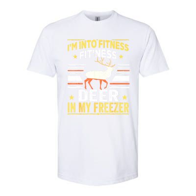 Im Into Fitness Deer Freezer Funny Dad Hunter Deer Hunting Softstyle CVC T-Shirt