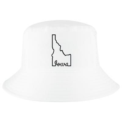 Idaho Iowa Funny Geography Mix Up Joke Idawa State Pride Cool Comfort Performance Bucket Hat