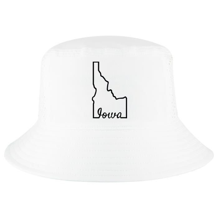 Idaho Iowa Funny Geography Mix Up Joke Idawa State Pride Cool Comfort Performance Bucket Hat
