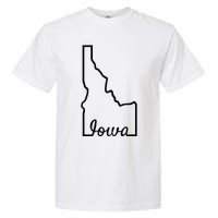 Idaho Iowa Funny Geography Mix Up Joke Idawa State Pride Garment-Dyed Heavyweight T-Shirt