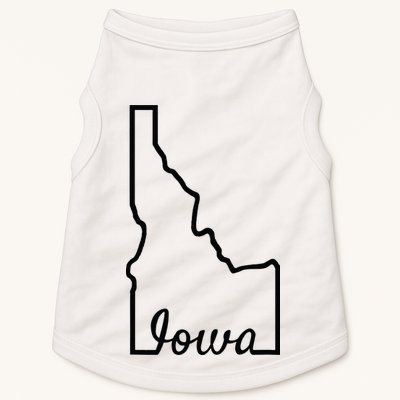 Idaho Iowa Funny Geography Mix Up Joke Idawa State Pride Doggie Tank