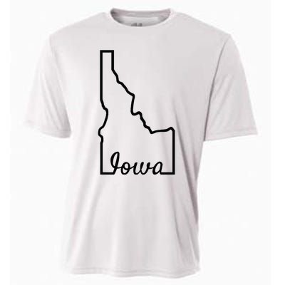 Idaho Iowa Funny Geography Mix Up Joke Idawa State Pride Cooling Performance Crew T-Shirt