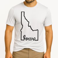 Idaho Iowa Funny Geography Mix Up Joke Idawa State Pride Cooling Performance Crew T-Shirt